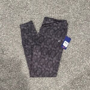 Womens Black Patterned Leggings